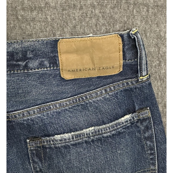 NWT American Eagle Original Boot Blue Jeans,  Extreme Flex, 32x32 Dark Wash - Picture 14 of 16
